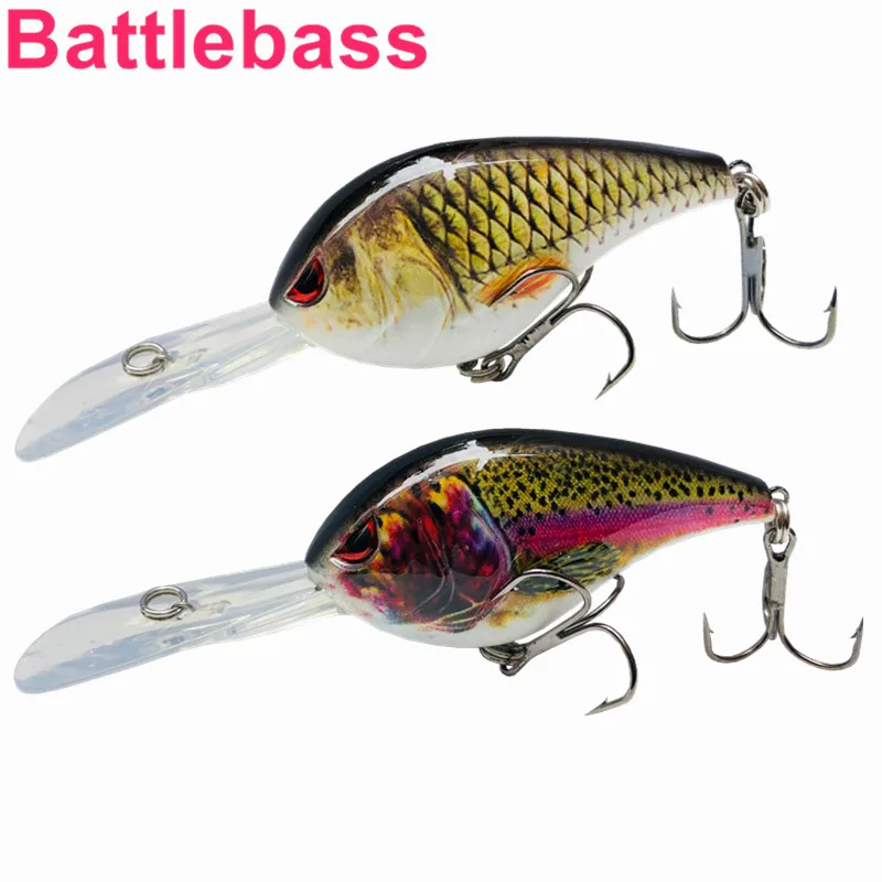 

BATTLEBASS NEW Crankbait 125mm 28.5g Floating Fishing Lure Crank Baits Hard Lures Depth 1-4.5m For Bass Pike Fishing Freshwater