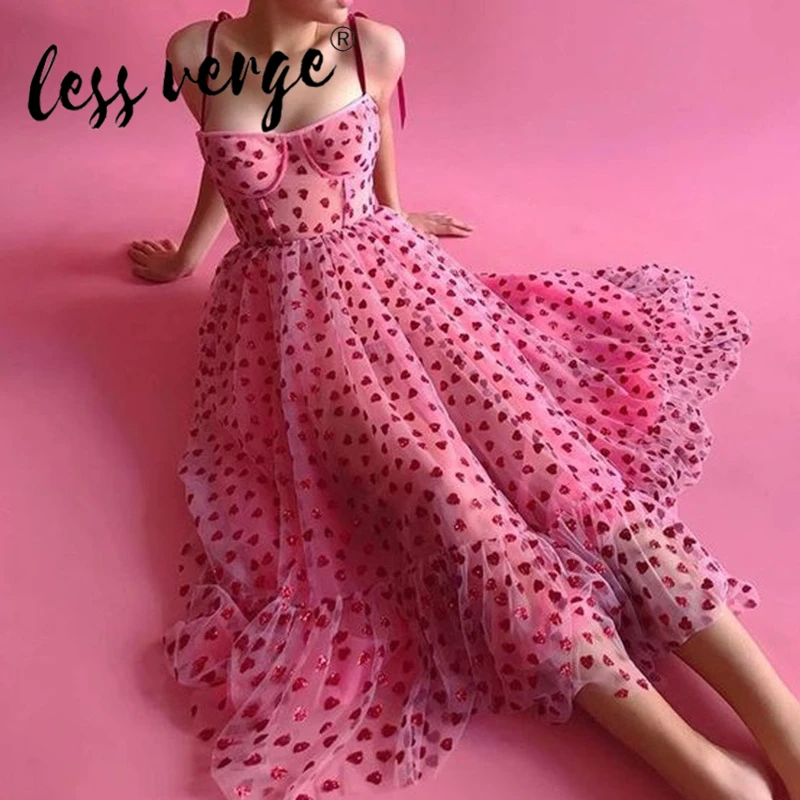 Lessverge Новое модное летнее платье винтажное милое шифоновое кружевное с принтом