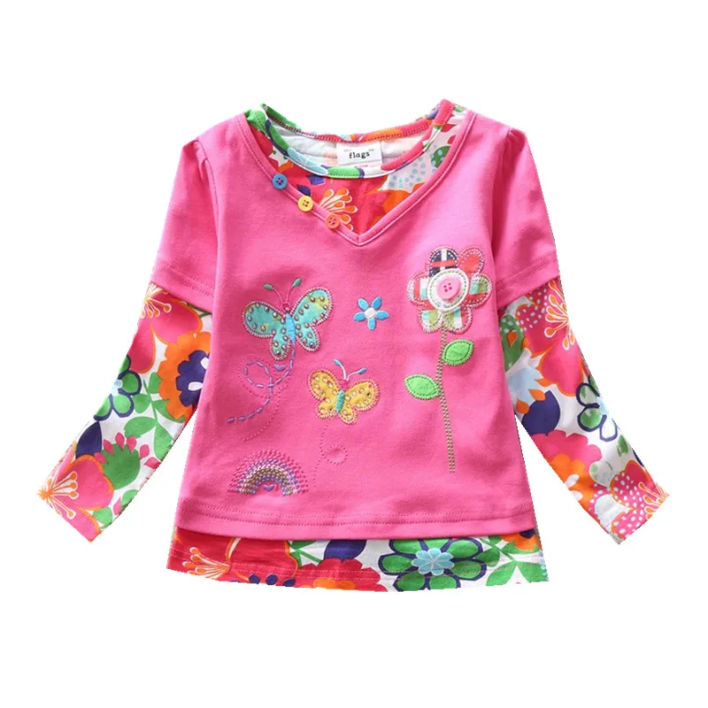 Футболка детская х/б с длинным рукавом в полоску|girls tees|baby teet shirt kids |