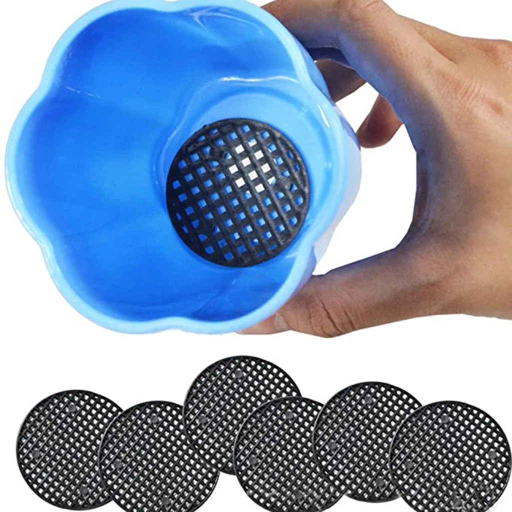 Сетчатая прокладка для цветочного горшка дышащая дренажная сетка бонсая 50 шт. |