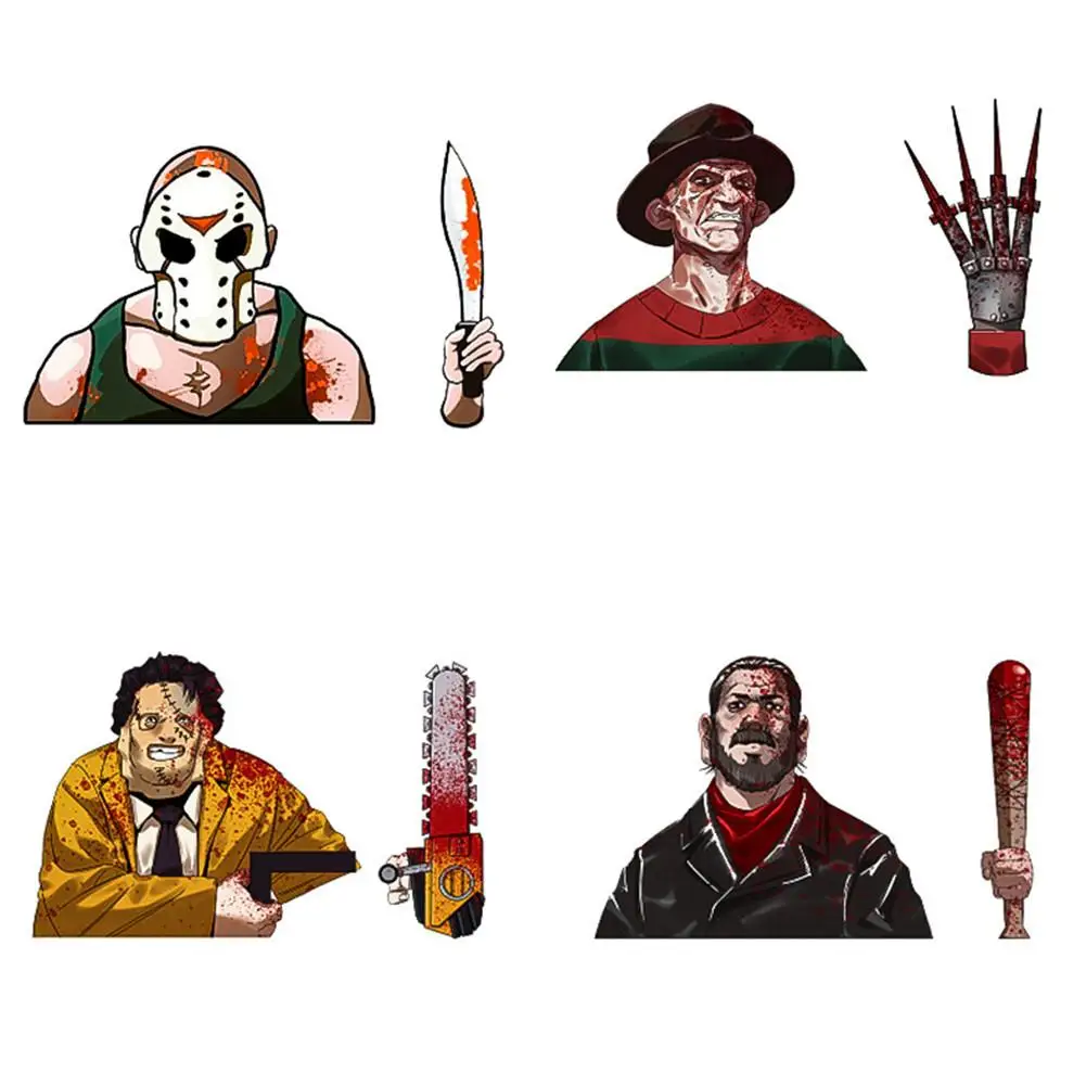 Наклейки на заднее ветровое стекло автомобиля дьявол анимированные движущиеся