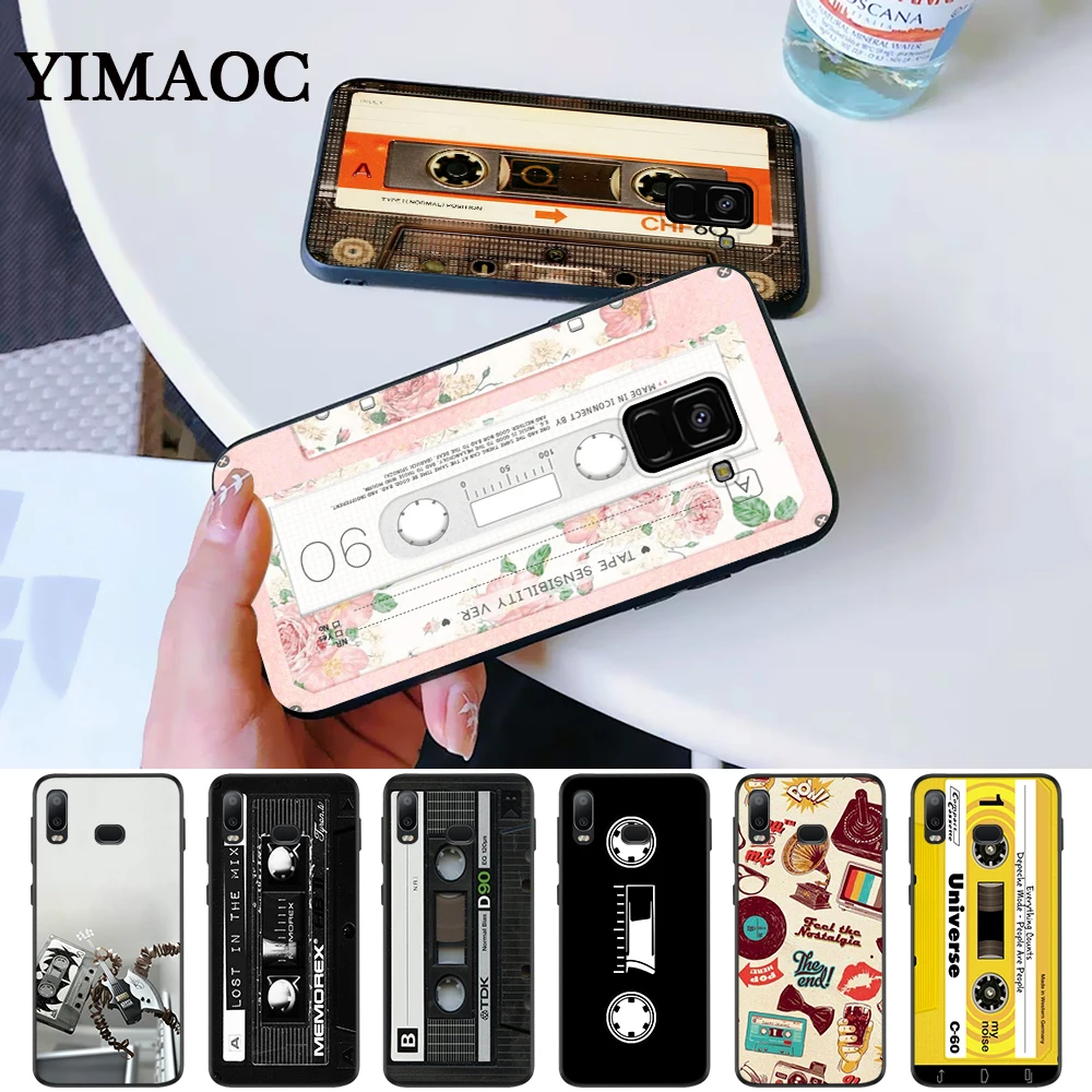 RETRO CLASSIC CASSETTE Unique Silicone Case for Samsung A3 A5 A10S A30S A50S A6 Plus 2018 A7 A8 A9 A10 A30 A40 A50 A60 A70 J6 |