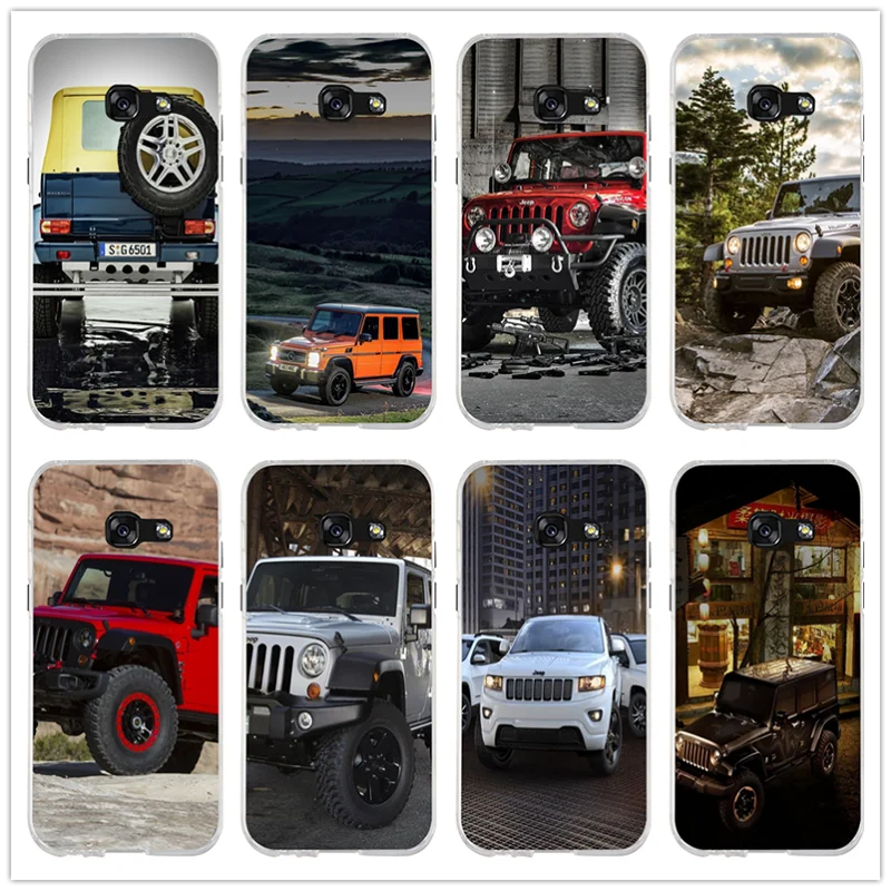 Модные чехлы Jeeps Wrangler из мягкого ТПУ и силикона прозрачные для телефонов Samsung Galaxy