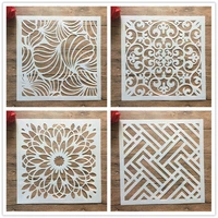 3030 cm diy mandala stencils for woodcut painting scrapbook wall art stamping decoration album embossed paper card 12 inches