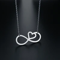ywshk heart infinite love stainless steel pendant necklaces for women nurse girl promise jewerly%ef%bc%8c glamour gift%ef%bc%8c a drop shipping