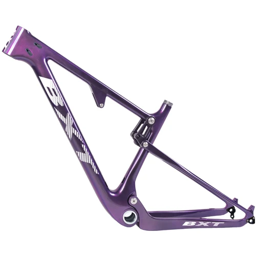 BXT новейший 29er UD Карбон MTB полная Подвеска по пересеченной местности без логотипа BSA Задний амортизатор 165*38 мм* 22 мм рама для горного велосипеда - Цвет: Chameleon purple