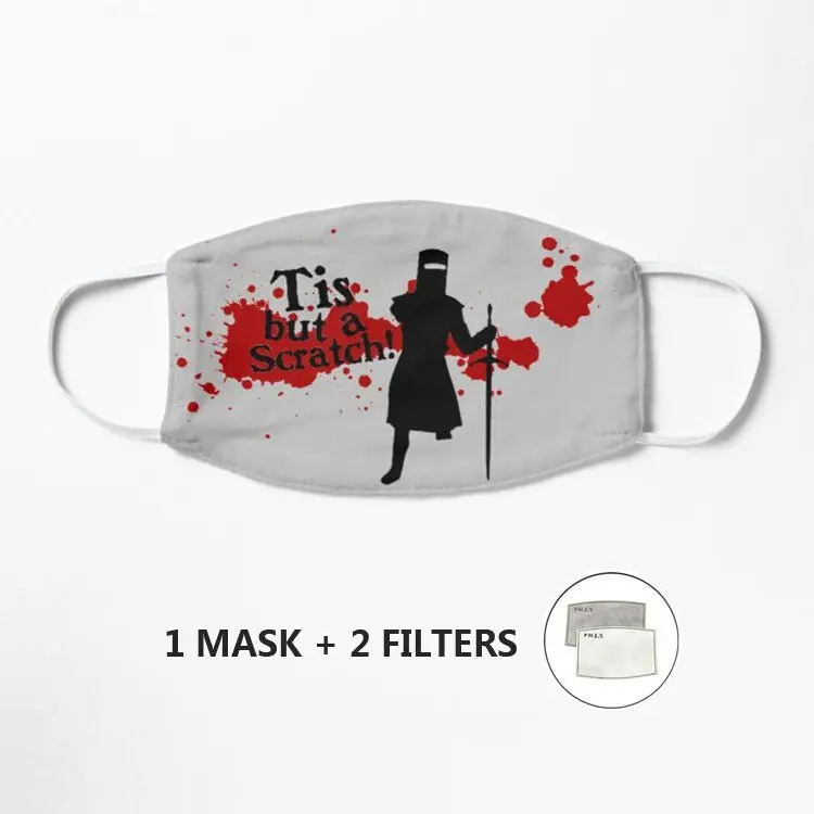 &#x27Tis but a scratch Mask Streetwear Mouth Reusable Washable shield Masque Face Mascarilla | Аксессуары для одежды
