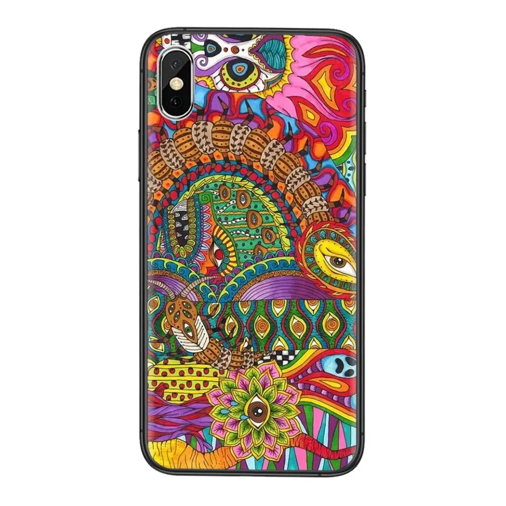 Удивительные мягкие чехлы для телефонов рисунок суперреальный красочный