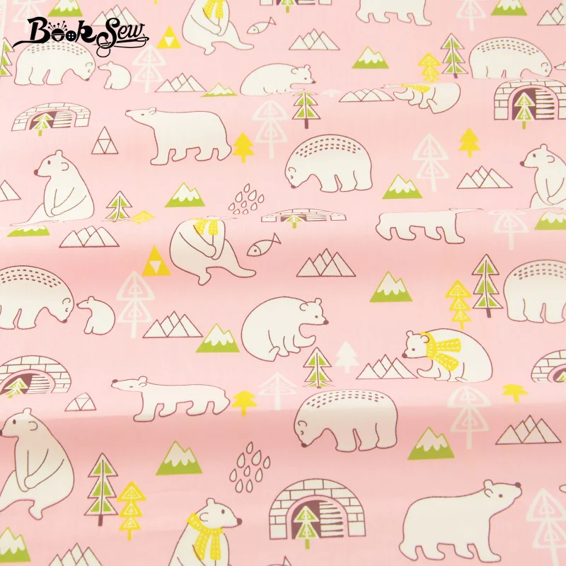 40x50cm Booksew, 40x50 см, хлопок, ткань Telas Tissu, мультфильм, животные, цветы, серия, Анкара, ткань, подушка, одеяла, сделай сам, пэчворк, для детей - Цвет: 40x50cm