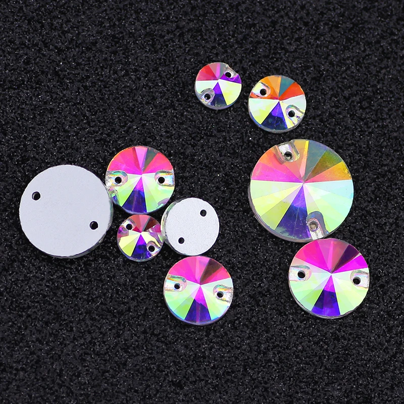 Стразы всех размеров 3200 с кристаллами AB круглые стразы плоским основанием стакан