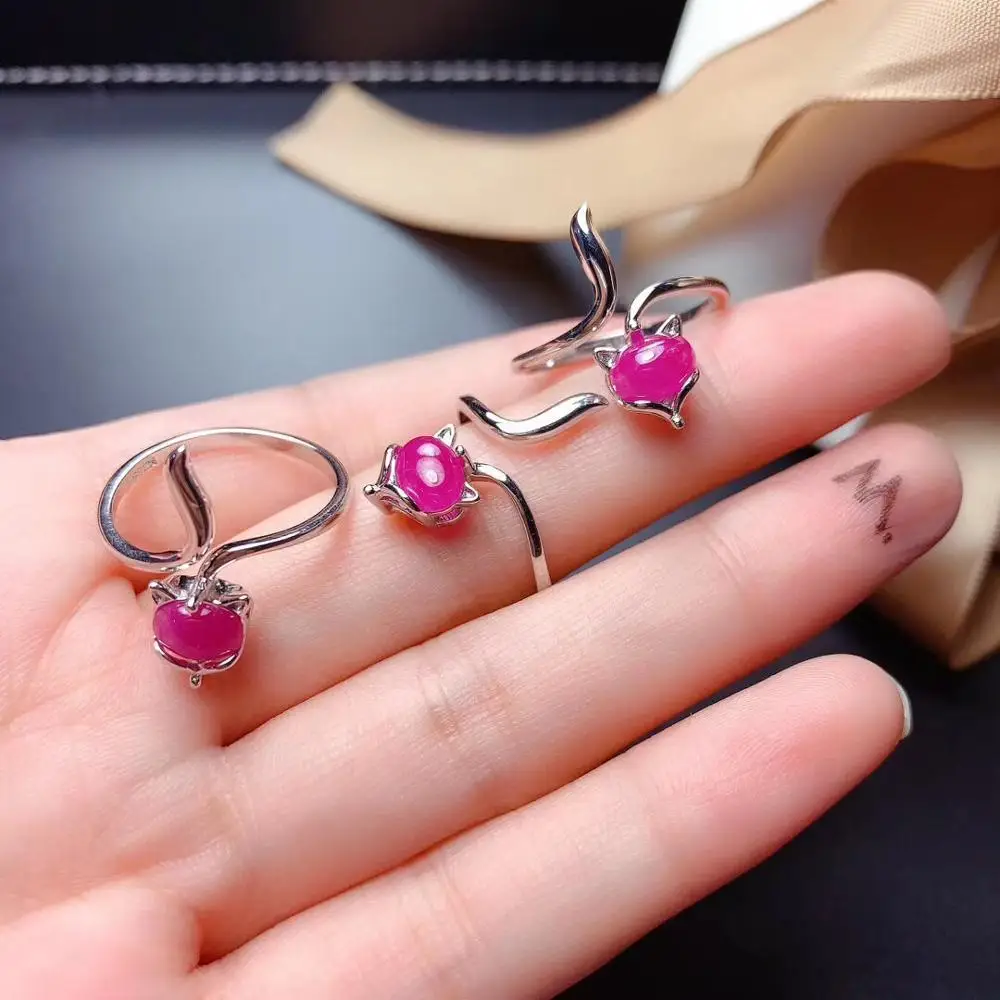 100% Natural Real and Ruby And Ring Woman 925 Sliver | Украшения и аксессуары