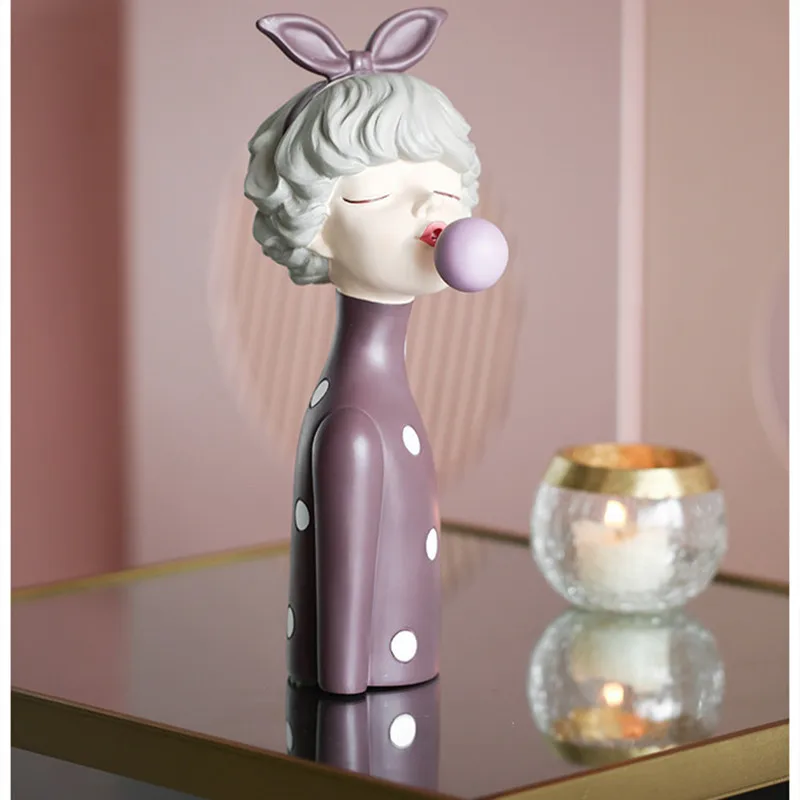 

Home living room porch TV cabinet small decoration Light luxury style bubble girl decoration decoration wedding birthday gift