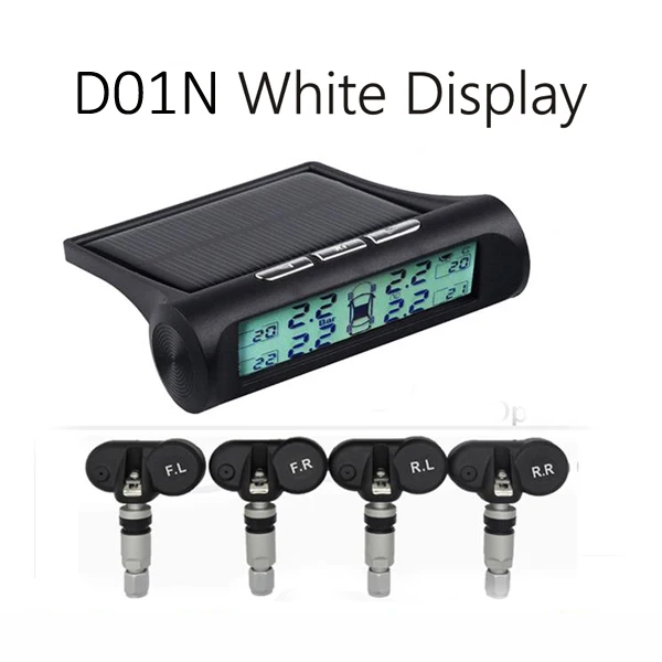 D01N Internal Солнечная система контроля давления в автомобильных шинах TPMS, 4 колеса, внутренний/внешний датчик температуры шин S05N D01W D01N Visture - Тип: D01N Internal