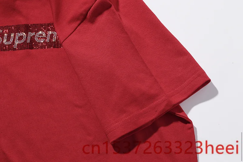 

2021 supreme-woman New Original Brand T Shirt Men Tops Summer Short Sleeve Fashion T-shirt 100% Cotton Mans Tshirt