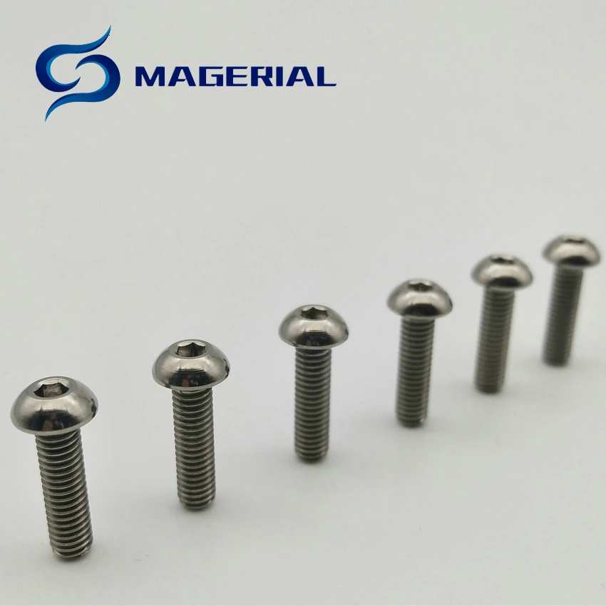 Ti Bolt M4 6 8 1015 20 титановые болты Золотая ферменная головка шестигранник Аллен головкой зонта винт для верховой езды конверсионный винт 6 шт