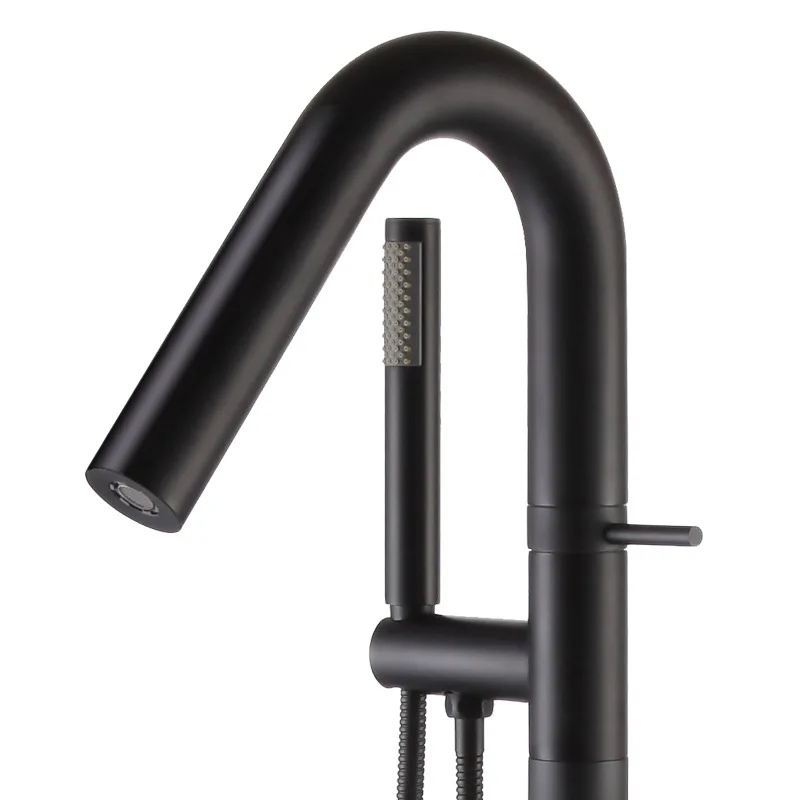 Пол ванной комнаты Стоящий Кран твердая латунь ванная комната смеситель кран для