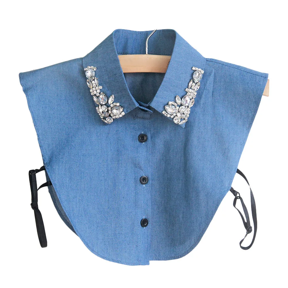 

Fake Collar Shirt Jeans Detachable False Collars Blouse for Women Clothes Tops TT@88