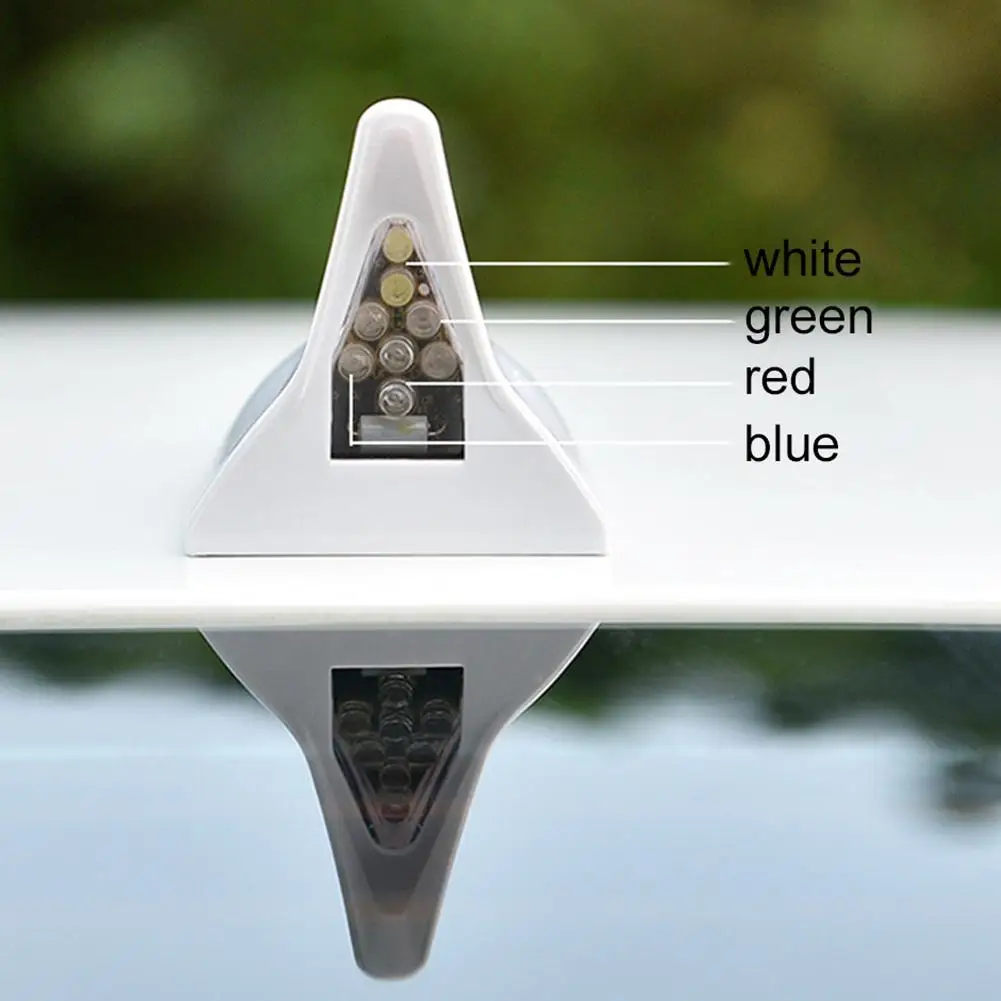 Стильная креативная Акулий плавник на солнечной энергии Автомобильная вспышка