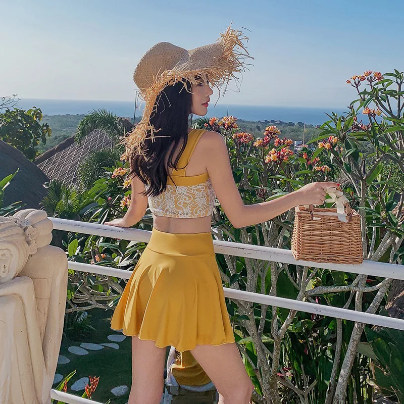 Танкини женский купальник из двух частей бикини девушка пуш ап раздельный