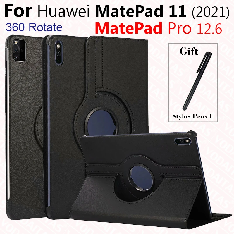 

Чехол-подставка для Huawei Matepad Pro 2021, 360, 12,6 дюйма, вращающийся на 2021 градусов
