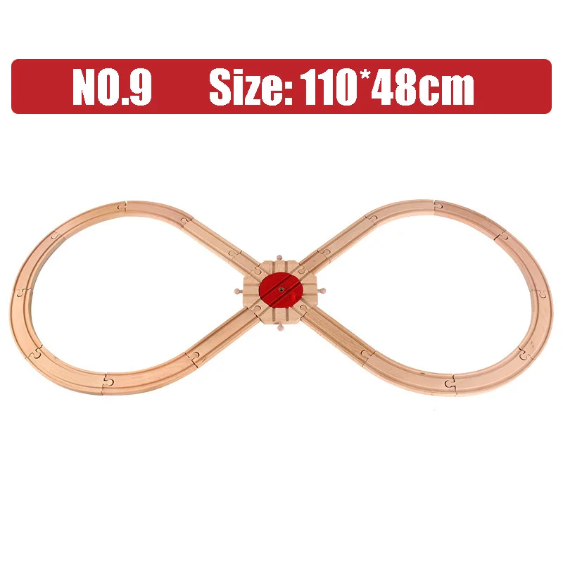 Wooden Railway Train Track Set Ring Circular Orbit Assemble Accessories Fit for Thomas Biro Toys Children Gifts | Игрушки и хобби