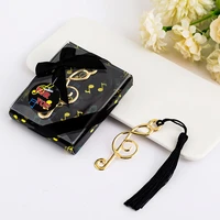 gold musical note bookmark for baptism baby shower souvenirs party christening giveaway student return school gift wedding favor