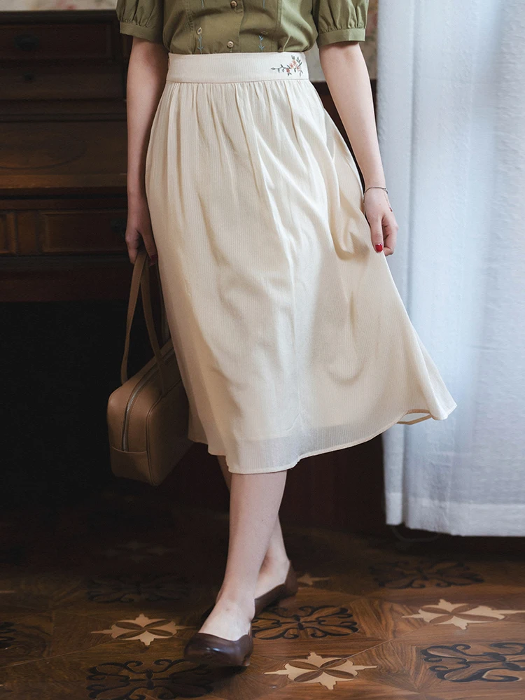 

Женская винтажная юбка с вышивкой CYNTHIA, трапециевидная юбка для фанатов + скидка 3%, 21CXC-123 8-5