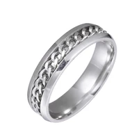fashion stainless steel rotating chain couples ring sand blast outer band spins ring wonderful gift %d0%b1%d0%b8%d0%b6%d1%83%d1%82%d0%b5%d1%80%d0%b8%d1%8f %d0%b4%d0%bb%d1%8f %d0%b6%d0%b5%d0%bd%d1%89%d0%b8%d0%bd