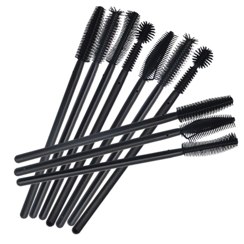 

Eyelash Eye Lash Black Disposable Mascara Wand Brush Spoolies Makeup New