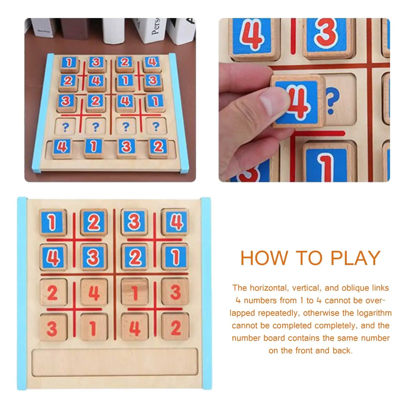 

Wooden Building Blocks Sudoku Chess Checkers Folding Game Math Toys For Children Education Learning Puzzle Toy Birthday Gifts