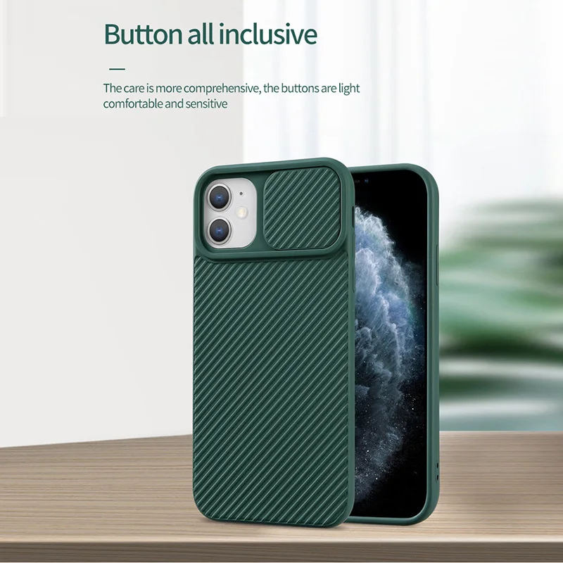 

Fashion Silde Camera Lens Protection Shockproof Soft Silicone Mobile Phone Case For 12 Pro Max Mini 11 X XS XR Back Cover Funda