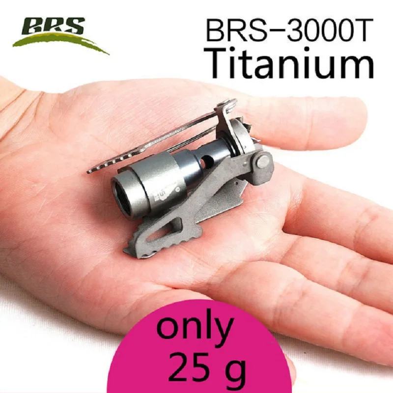 Мини 25g Brs-3000t 2700W походная наружная титановая печь газовая Ультралегкая походная плита миниатюрная портативная плита-горелка для выживания