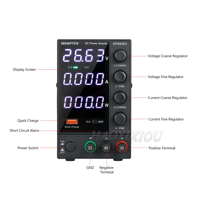 WANPTEK DPS605U 0 60 в 5A 300 Вт импульсный источник питания постоянного тока 4 знака