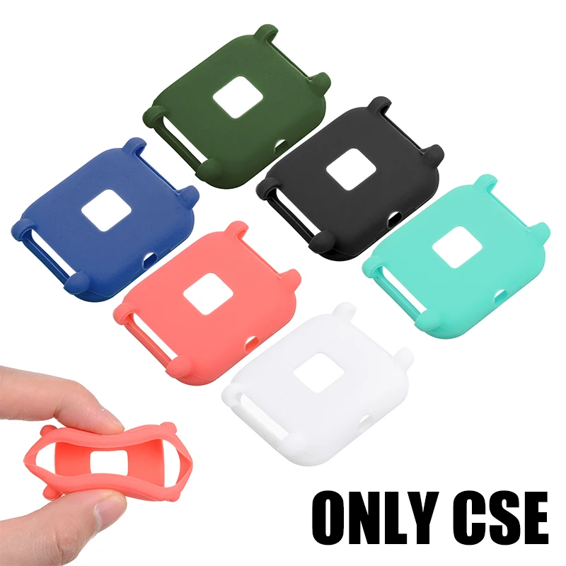

Colorful Soft TPU Silicone Protective Case Cover Shell For Huami Amazfit Bip Youth Watch Frame Watachband Sporting Accessories