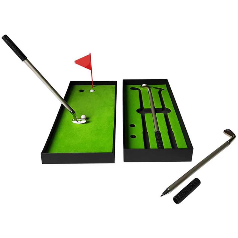 

Pressure Releasing Desktop Mini Club Pen Metal Club Kit Decorative Pen Gift Box Table Game Props Desk Stationery Creative Ballpo