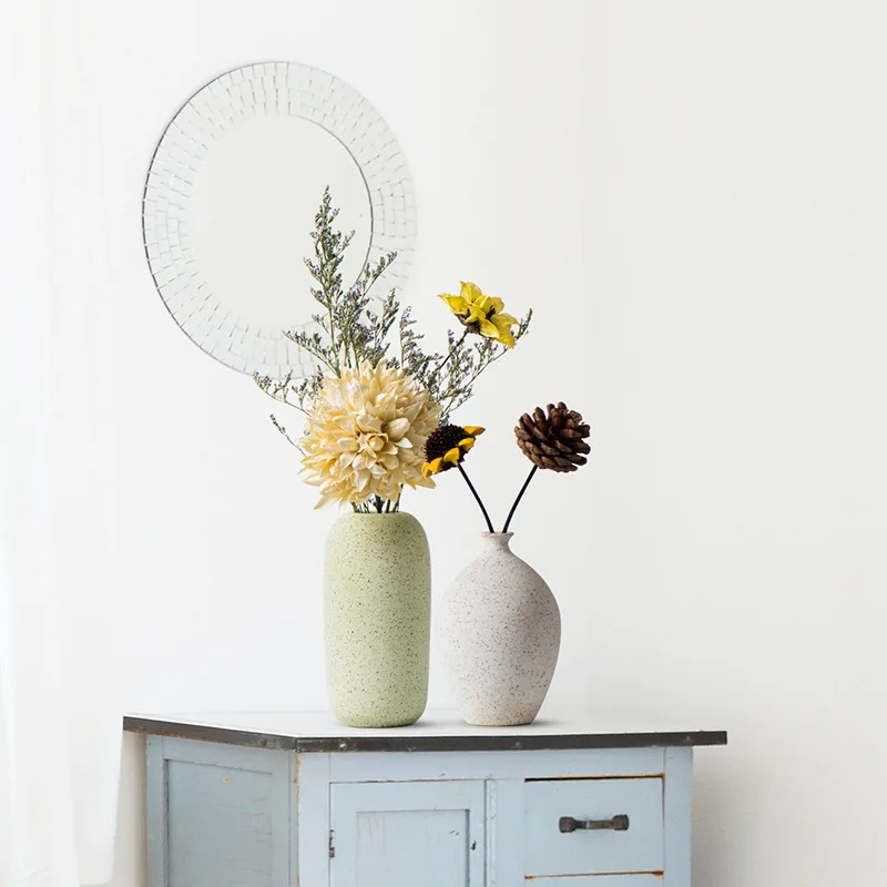 

Ceramic Vase, Living Room Table Top, Accessories, Small Fresh Frosted Ceramic Vase, Creative Simple Decoration, Homeware Vase