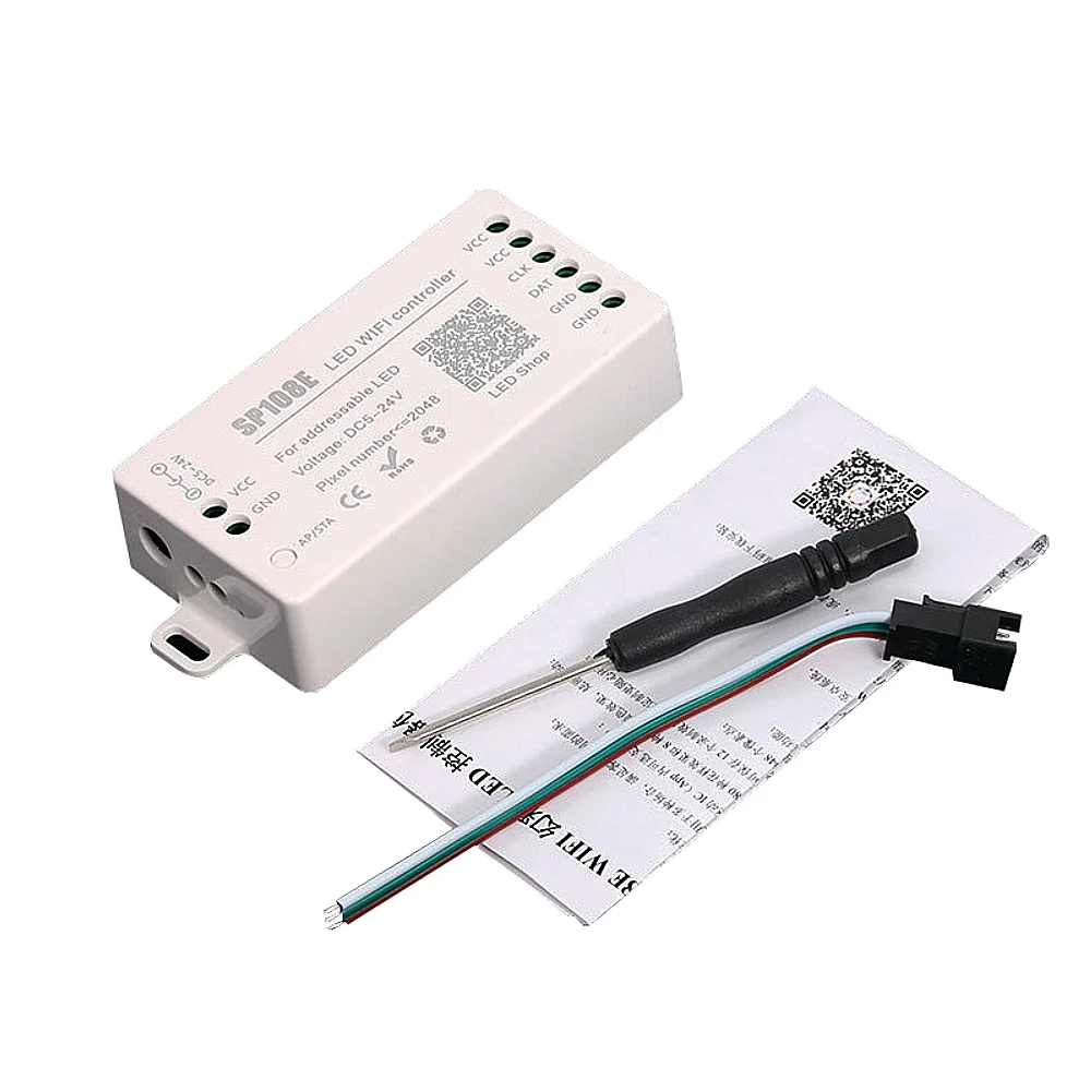 Светодиодный Wifi-контроль ler SP108E ИК-управление для WS2812B WS2813 WS2811 WS2815 SK6812 и т. д.