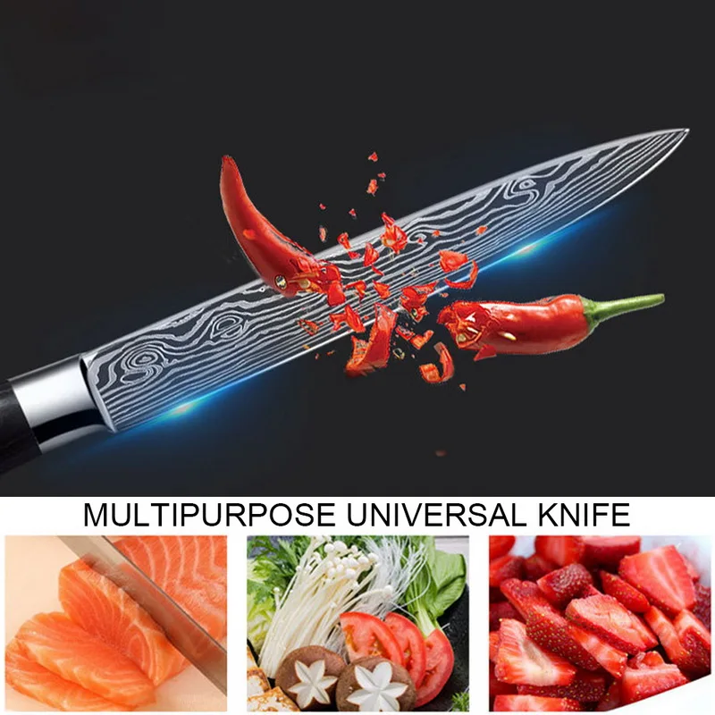 3 5 ''/5 дюймов нож шеф повара из японской нержавеющей стали Дамасские Ножи для