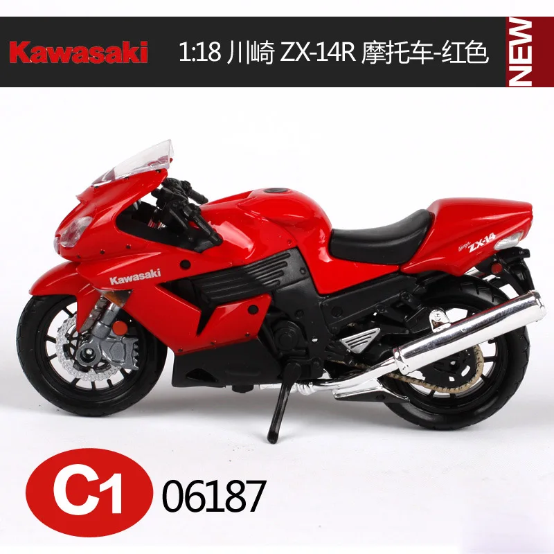 Maisto 1:18 Kawasaki ниндзя мотоцикл металлическая модель игрушки для детей подарок на