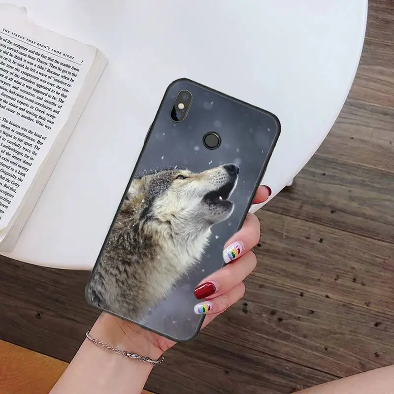 

Horror animal wolf moon Phone Case For Xiaomi Redmi note 7 8 9 t k30 max3 9 s 10 pro lite