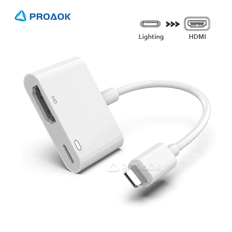 Кабель HDMI 1080P для Apple Lightning переходник Папа iPad/iPhone 6 7 8 Plus X XS XR HDTV|Кабели HDMI| |