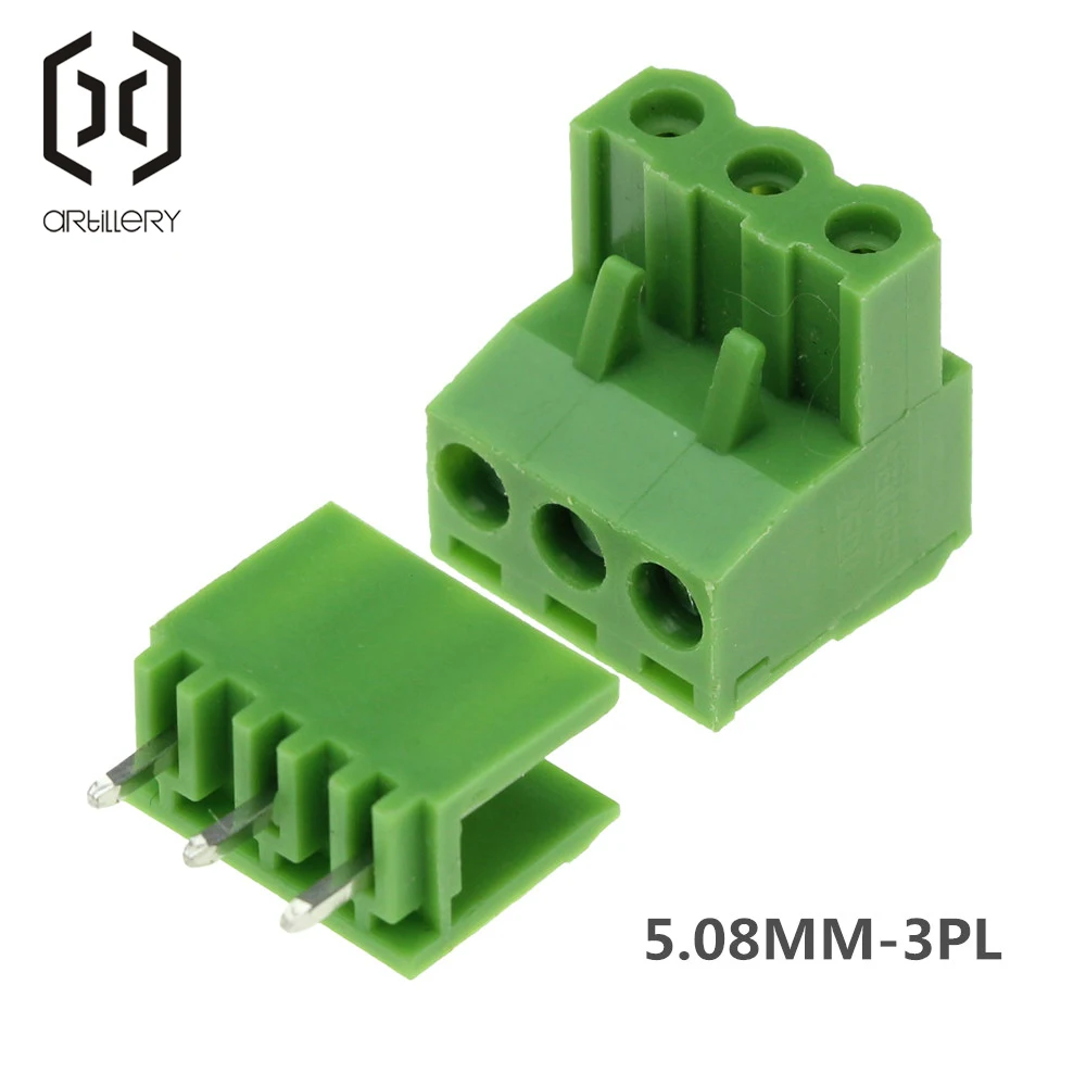 10 компл. 3Pin PCB Электрическая универсальная вилка под прямым углом 300 В 10A 5,08 мм шаг разъем винтовой Терминал контактный блок и разъем