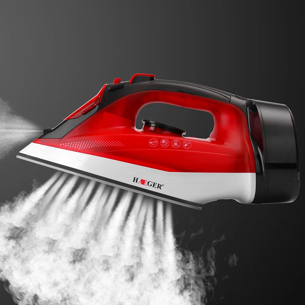 

Wireless Steamer 3000w Powerful Garment Steamer Portable 3 Gears Fast-Heat Steam Iron Ironing Machine for Home Travel HG-1205R/B