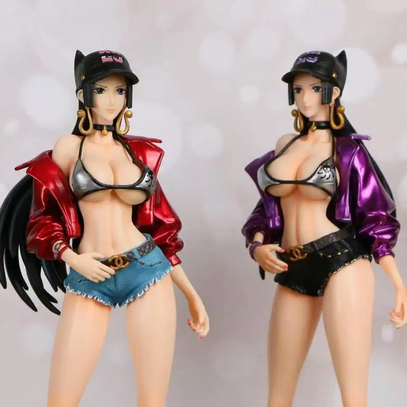 

Anime Toys Tide Brand Standing Posture Trend Empress Boa Hancock Red-Purple Model Boxed Figure anime figuresfigure sexy