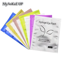200 pairs hydrogel eye patches leaf shape under eye gel pads eyelash extension paper tips sticker wraps women make up tools