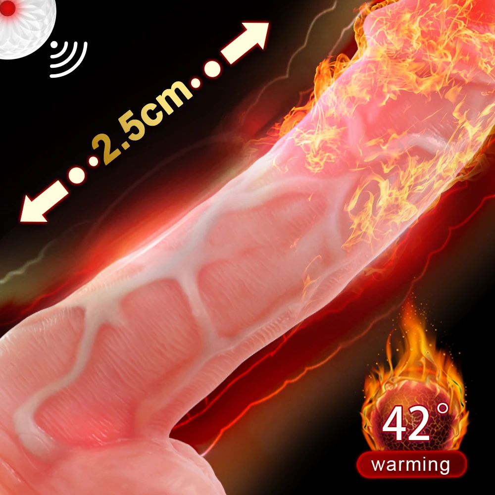 Секс дилдо с дистанционным управлением реалистичный пенис телескопическая