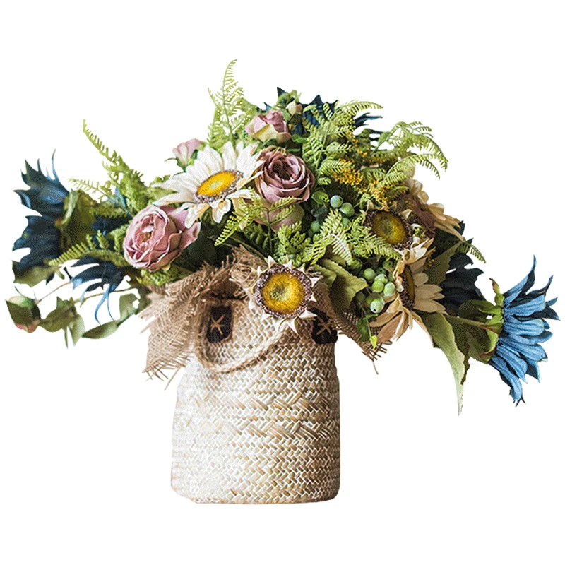 

Photography Artificial Flower Bouquet Non Woven Fabrics Simulation Flower Set Table Sztuczne Kwiaty Artificial Decoration EF50SF
