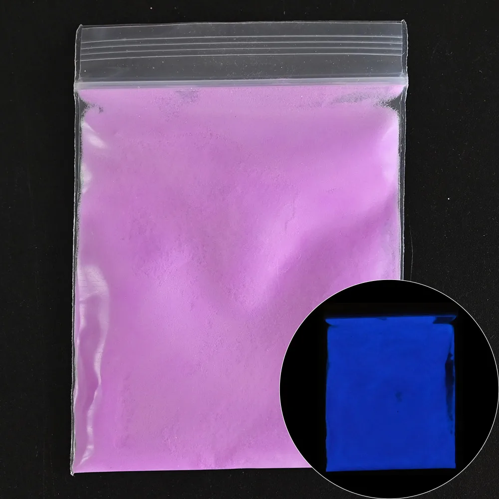 

10g/pack 12 Colors Nail Art Glow in The Dark Pigment Decoration Fluorescent Longest-Lasting Nail Photoluminescent Powder KSD04