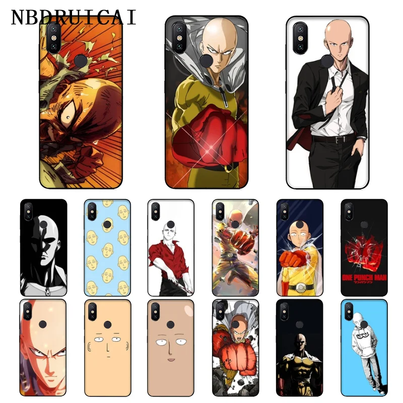 NBDRUICAI японский аниме One Punch Man чехол для телефона Xiaomi 8 9 se 5X Redmi 6pro 6A 4X7 5plus note 5 7 6pro| |