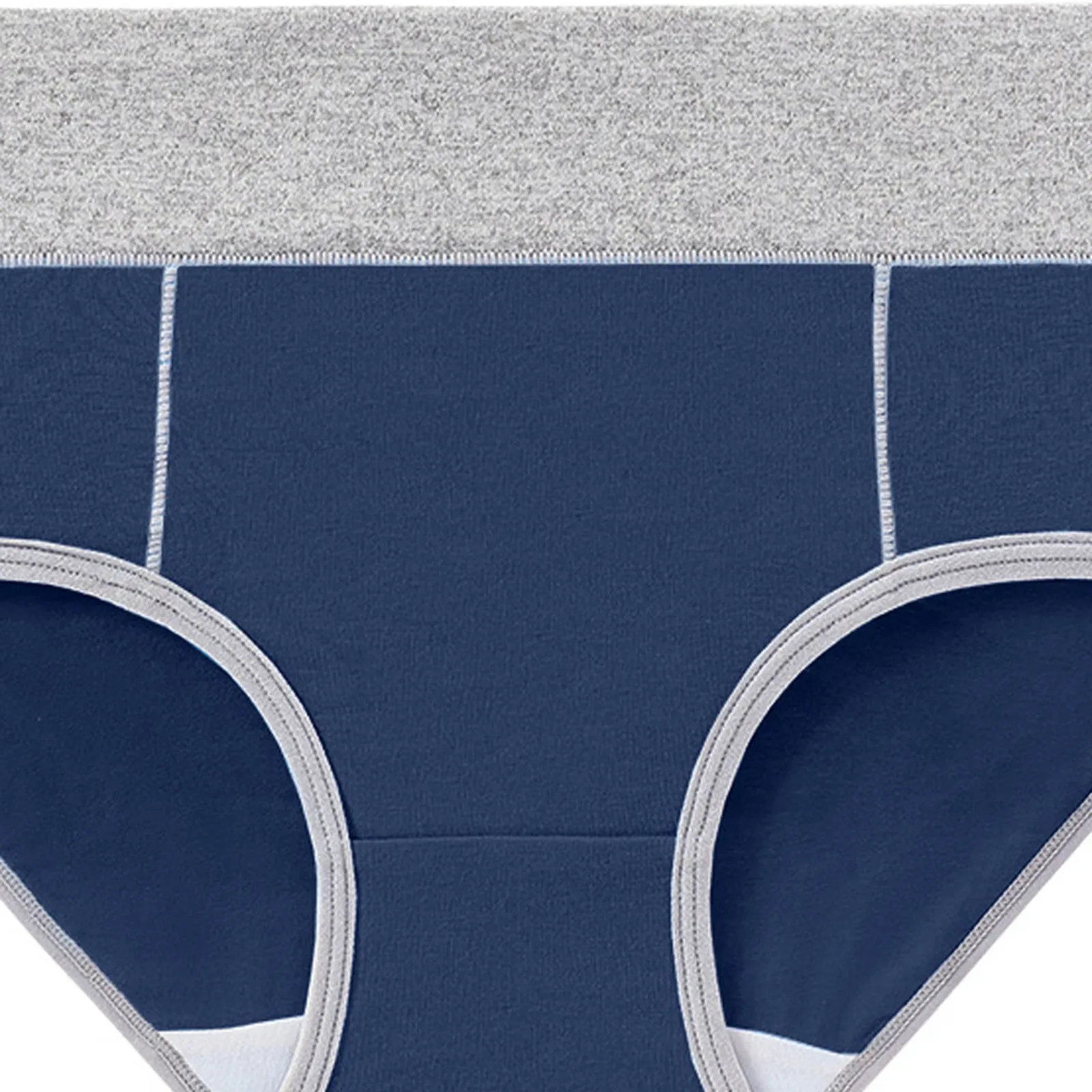 

4pcs Women Solid Color Patchwork Briefs Panties Underwear Knickers Underpants Female Breathable Seamless Underpants